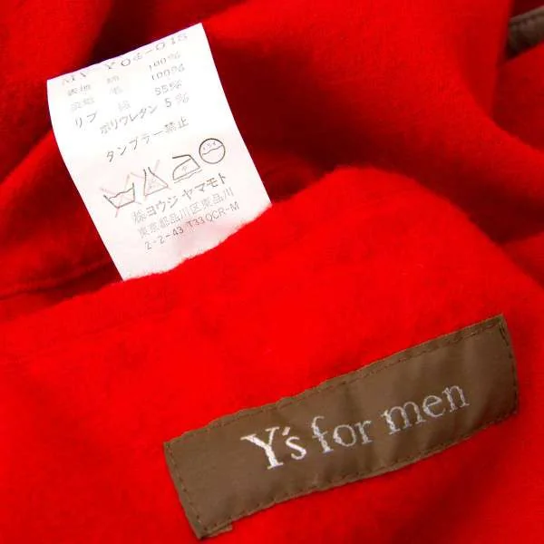 ワイズフォーメンY's for men コットン裏ウール起毛ハーフコート