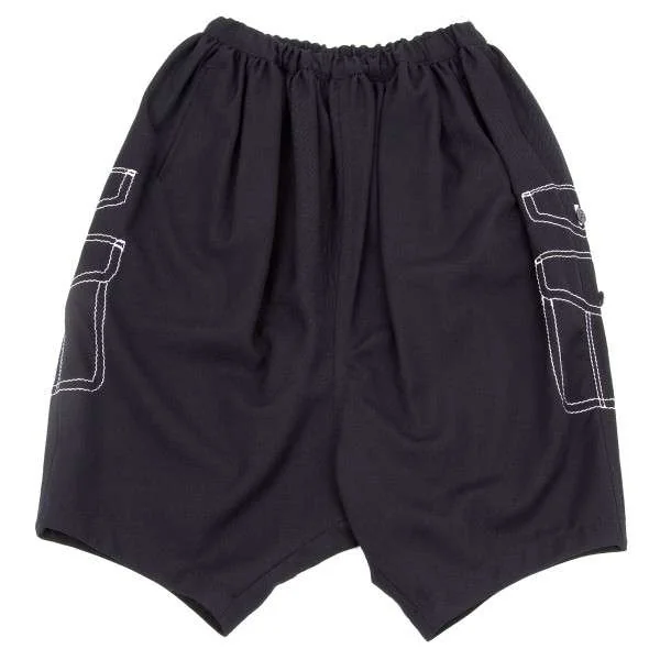 【SALE】コムデギャルソンCOMME des GARCONS だまし絵ステッチサルエルパンツ