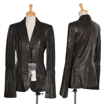 【SALE】新品！グッチGUCCI ラムレザーテーラードジャケット