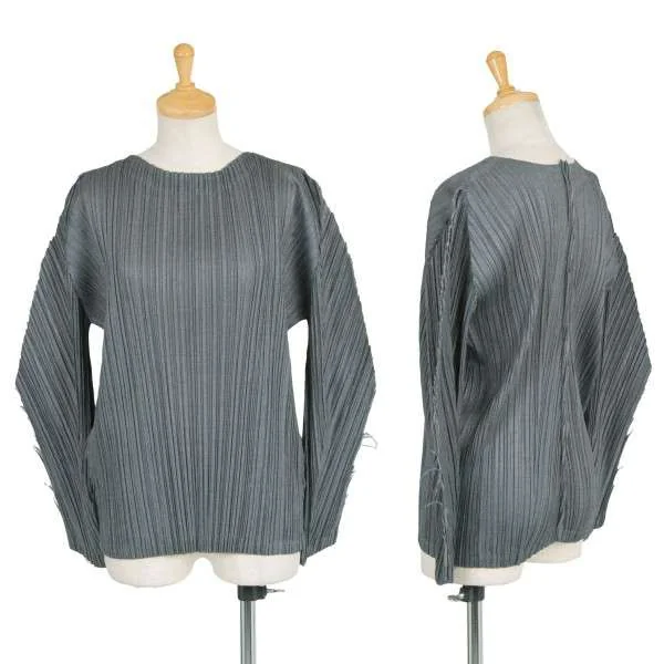 SALE】プリーツプリーズPLEATS PLEASE 切り込みデザイン立体トップス