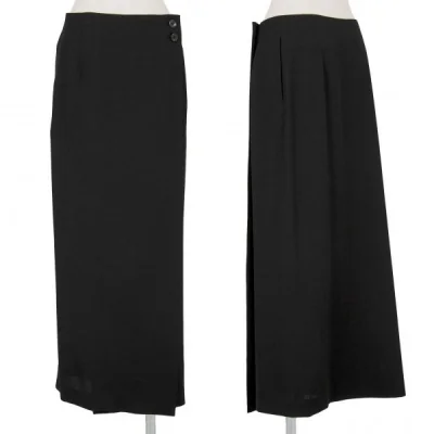 【SALE】ホンマHOMMA ウールギャバラップスカート 黒