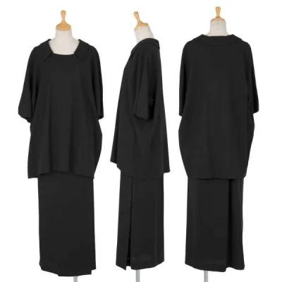 【SALE】ホンマHOMMA ウールギャバデザインシャツセットアップスーツ 黒