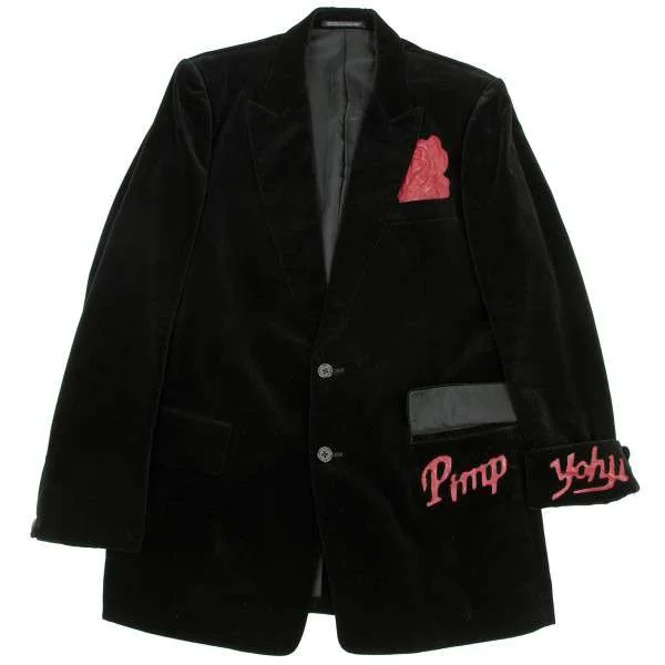 【SALE】ヨウジヤマモト プールオムYohji Yamamoto POUR HOMME レザー切り抜きベルベットジャケット