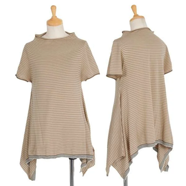 SALE】イッセイミヤケ ハートISSEY MIYAKE HaaT 裾変形ボーダー
