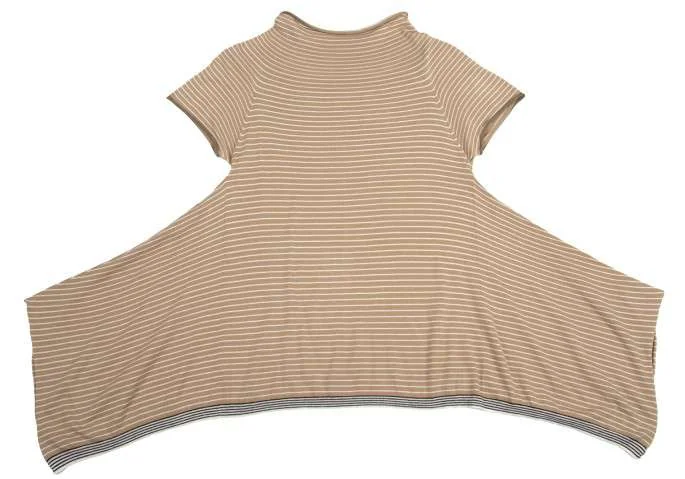 ハート　イッセイミヤケ　ベージュ　パンツ SALE】イッセイミヤケ ハートISSEY MIYAKE HaaT 裾変形ボーダー