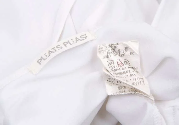 プリーツプリーズPLEATS PLEASE ポリカットソー 白3 (K-21506)