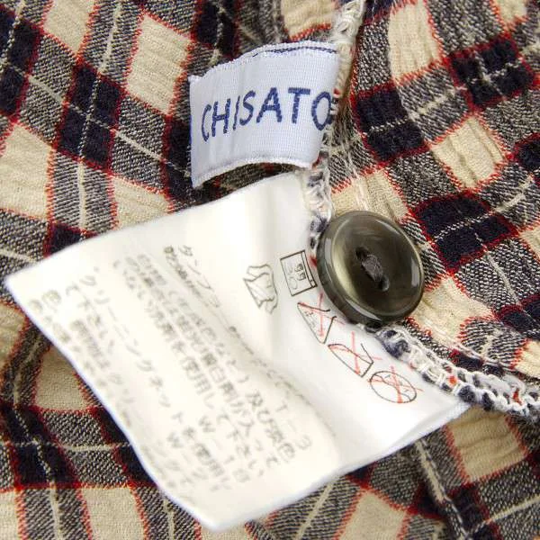 ツモリチサト tsumori chisato マドラスチェック上着 ツモリチサトTSUMORI CHISATO コットンストレッチシワ加工チェック