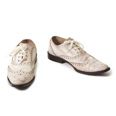 【SALE】トリコ コムデギャルソンtricot COMME des GARCONS かすれペンキデザインウイングチップレザーシューズ