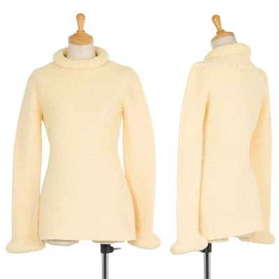 ジャンポールゴルチエファムJean Paul GAULTIER FEMME 立体デザインウールニットトップス