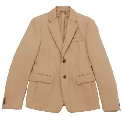 【SALE】新品ですが・・・！ミュウミュウmiumiu 中綿ボンディング2Bウールジャケット キャメル