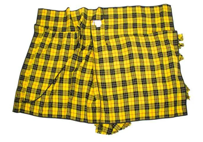 残念！コムデギャルソンCOMME des GARCONSチェックフリル巻きスカート