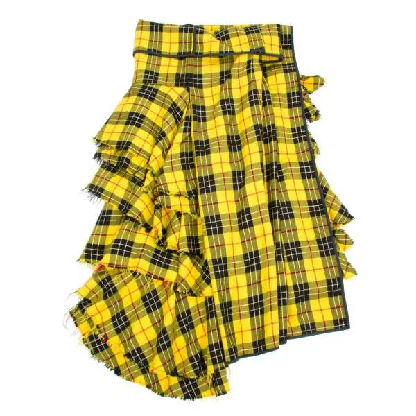 残念!コムデギャルソンCOMME des GARCONSチェックフリル巻きスカート 残念!コムデギャルソンCOMME des GARCONSチェックフリル巻きスカート