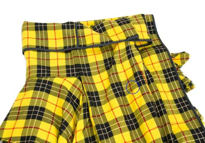 残念！コムデギャルソンCOMME des GARCONSチェックフリル巻きスカート