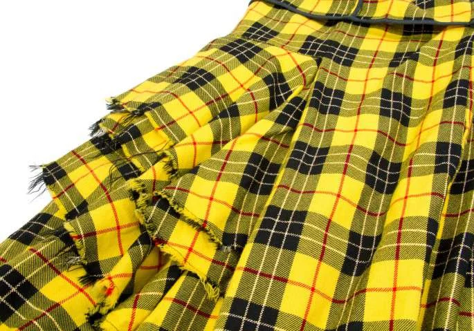 残念！コムデギャルソンCOMME des GARCONSチェックフリル巻きスカート