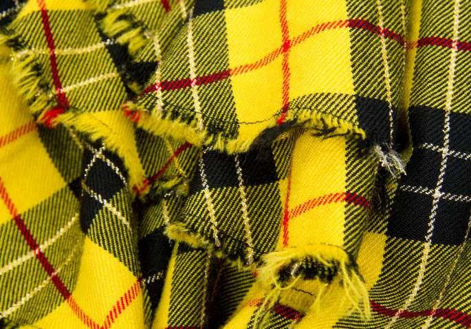 残念！コムデギャルソンCOMME des GARCONSチェックフリル巻きスカート