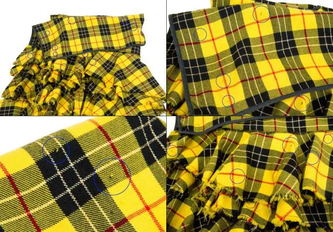 残念！コムデギャルソンCOMME des GARCONSチェックフリル巻きスカート