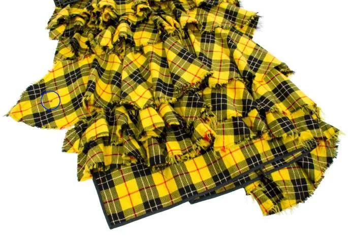 残念！コムデギャルソンCOMME des GARCONSチェックフリル巻きスカート
