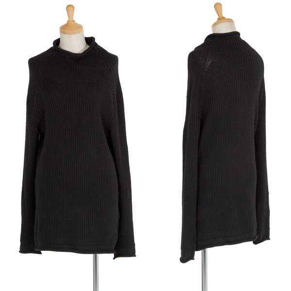 ヨウジヤマモト ファムYohji Yamamoto FEMME バイカラーウール