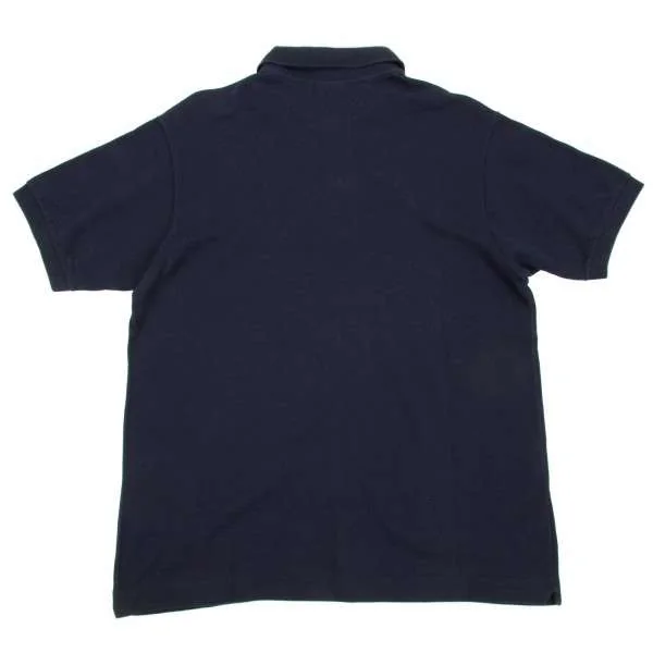 ラコステLACOSTE 鹿の子半袖ポロシャツ 紺4 (K-22930)