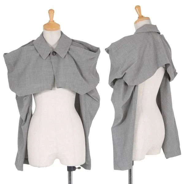 【SALE】コムデギャルソンCOMME des GARCONS ウールボックスデザインボレロ