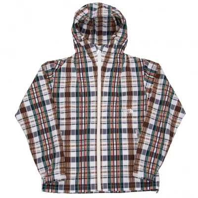 【SALE】ジュンヤワタナベマン コムデギャルソンeYe JUNYA WATANABE MAN COMME des GARCONS×NORTH FACE シアサッカージップブルゾン 紺茶