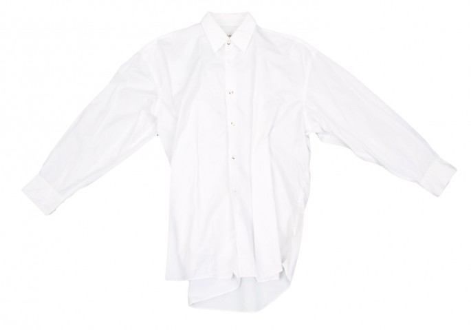 コムデギャルソンCOMME des GARCONSつまみデザイン長袖シャツ 白