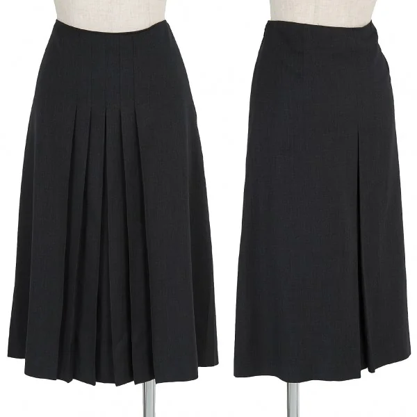(SALE) GALERIE VIE box pleat design skirt Grey 0 K-23531_001
