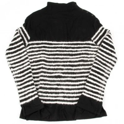 【SALE】ヨウジヤマモト プールオムYohji Yamamoto POUR HOMME もこもこボーダーウールニット