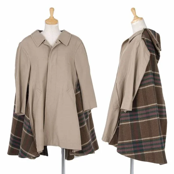 コムデギャルソンCOMME des GARCONS チェックドッキングコート