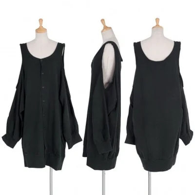 【SALE】リミフゥLIMIfeu ショルダーカッティングデザインドルマンワンピース