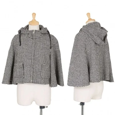 【SALE】トリコ コムデギャルソンtricot COMME des GARCONS チェックツイードドルマンショートパーカー