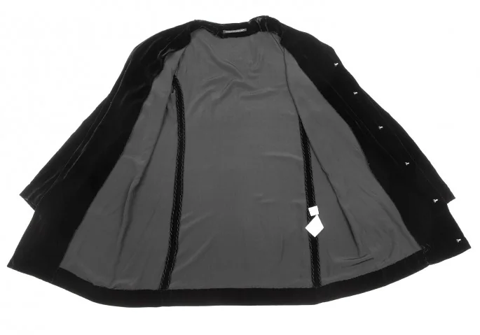 ヨウジヤマモト ファムYohji Yamamoto FEMME ベロアノーカラーホック