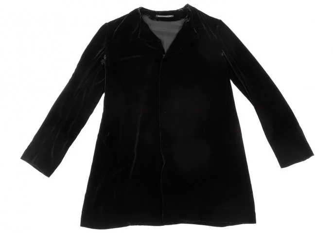 ヨウジヤマモト ファムYohji Yamamoto FEMME ベロアノーカラーホック