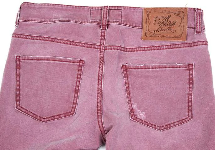 (SALE) LOVE MOSCHINO Wash damage stretch denim pants K-24623_012