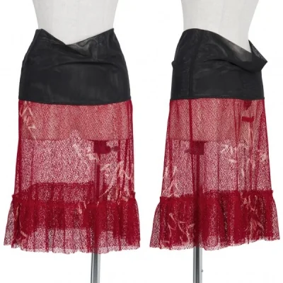 【SALE】ジャンポールゴルチエ ファムJean Paul GAULTIER FEMME メッシュ切替シースルースカート