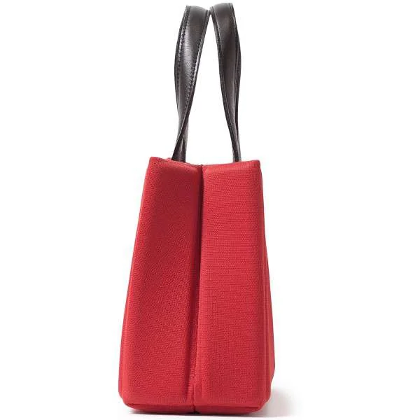 イッセイミヤケISSEY MIYAKE メッシュ素材ミニハンドバッグ 赤黒 (K-24889)
