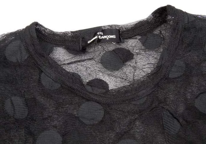 (SALE) tricot COMME des GARCONS dot Layered mesh tops K-24956_003