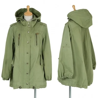 【SALE】バーバリー ブルーレーベルBURBERRY BLUE LABEL コットンミリタリーコート