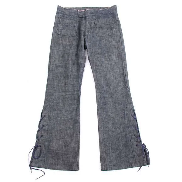 【SALE】ジャンポールゴルチエ ファムJean Paul GAULTIER FEMME レースアップブーツカットデニム