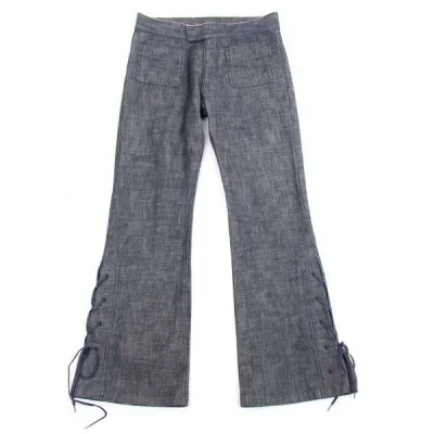 【SALE】ジャンポールゴルチエ ファムJean Paul GAULTIER FEMME レースアップブーツカットデニム
