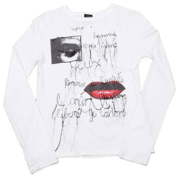 Jean Paul Gaultier プリント長袖トップス ジャンポールゴルチエ ファム Jean Paul GAULTIER FEMME フェイス