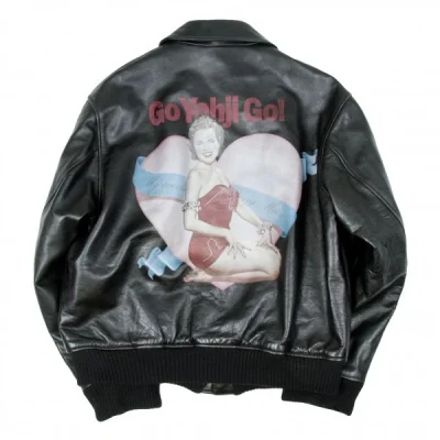 【SALE】ヨウジヤマモト プールオムYohji Yamamoto POUR HOMMEマーメイド GO Yohji GOプリントレザージップブルゾン