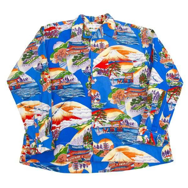 コムデギャルソン シャツCOMME des GARCONS SHIRT 裾中綿入りジャパンプリントシャツ