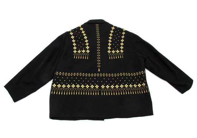 ヨウジヤマモトプールオムYohji Yamamoto POUR HOMME金刺繍ウール