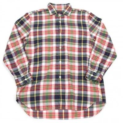 【SALE】コムデギャルソン オムプリュスCOMME des GARCONS HOMME PLUS 製品洗いコットンチェックシャツ