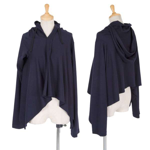コムデギャルソンCOMME des GARCONS裾変形フード付きウール長袖