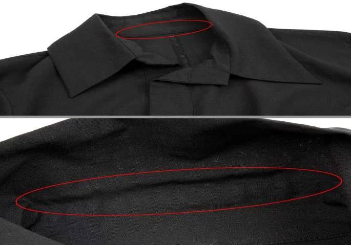ヨウジヤマモトファムYohji Yamamoto FEMME ウールポリ斜め開き長袖