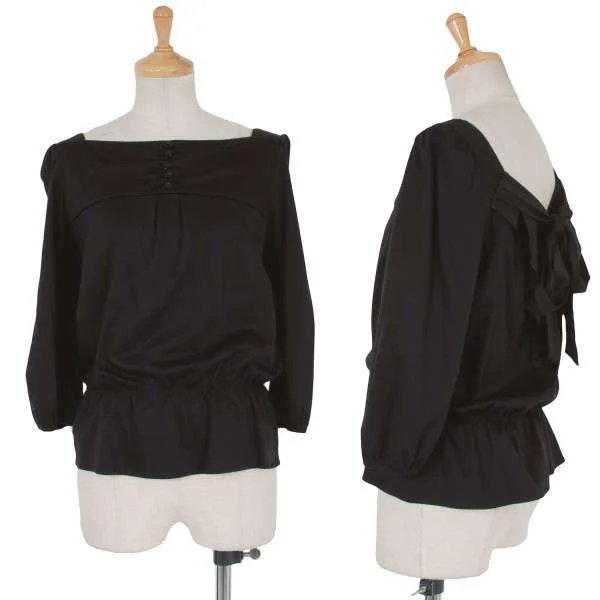 BODY DRESSING Deluxe Square neck design tops Black 38 K-26340_001