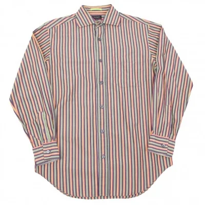 【SALE】ポールスミス コレクション Paul Smith COLLECTION カラフルストライプコットン長袖シャツ