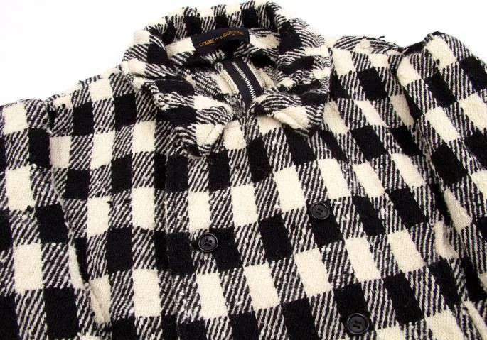 コムデギャルソンCOMME des GARCONS ジップデザインダブルジャケット